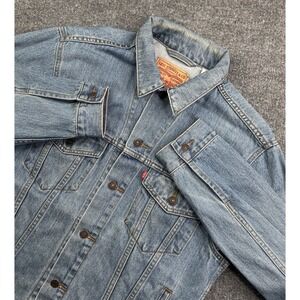 Vintage Levi Denim Jacket Men's M 70507 Made In Hong Kong‎ Button Up